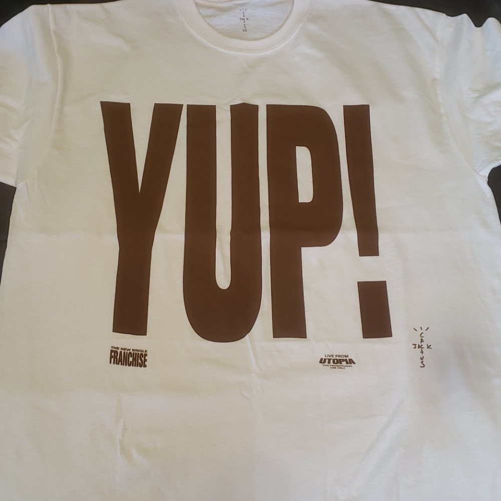 Travis Scott Franchise White Tee Promo #1